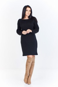 Długi sweter o kroju sukienki (U)