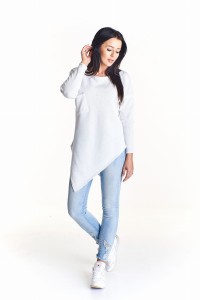 Asymetryczny sweter oversize