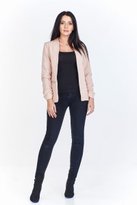 Taliowany żakiet z przeszyciami