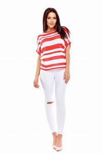 Lekki sweter typu nietoperz