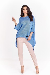 Asymetryczny, oversieze'owy sweter  (U)