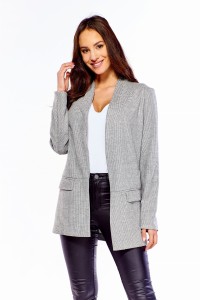 Dzianinowy żakiet w pepitkę