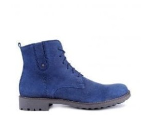 Buty zimowe z traperem,  niebieskie