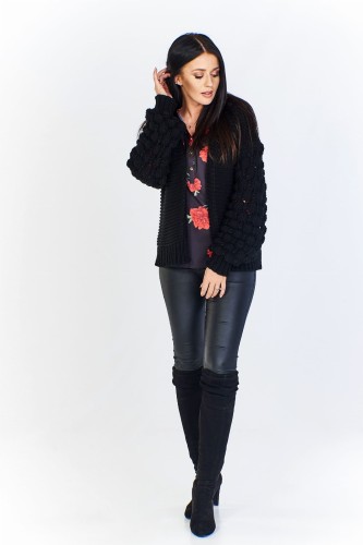 Gruby sweter oversize (U)