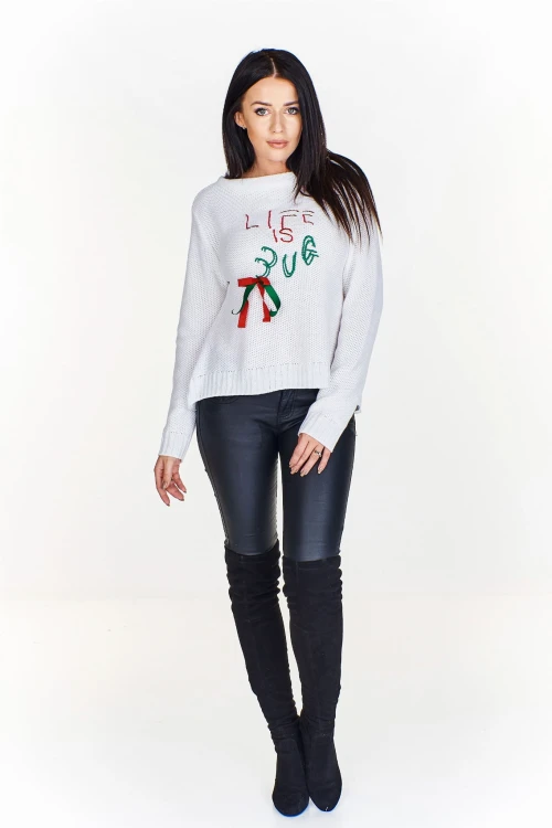 Sweter z oryginalnym wzorem (U)