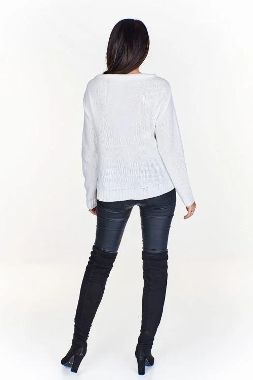 Sweter z oryginalnym wzorem (U)