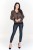 Krótki sweter z ciekawym motywem a'la bomberka