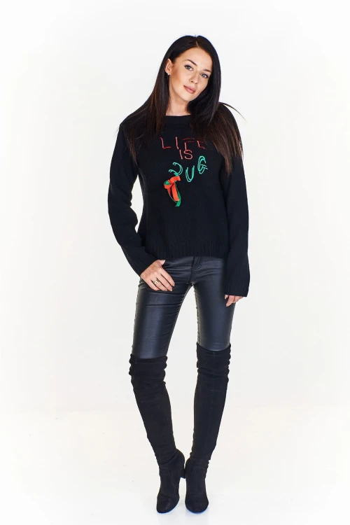 Sweter z oryginalnym wzorem (U)
