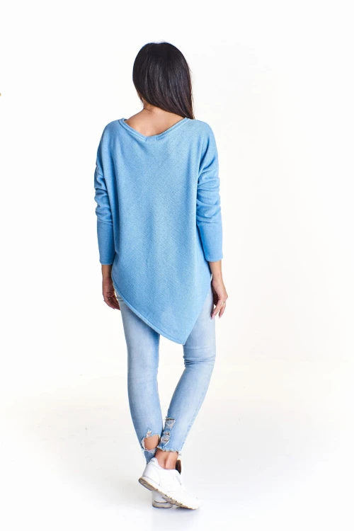 Asymetryczny sweter oversize