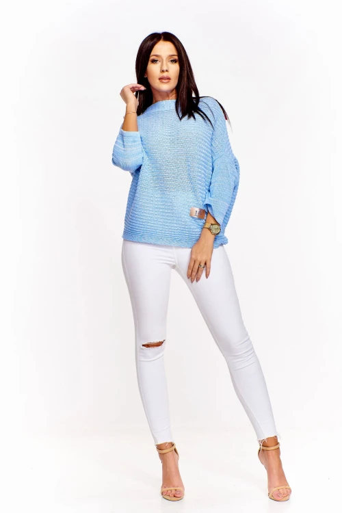 Oversiz'owy sweter z kokardką (U)