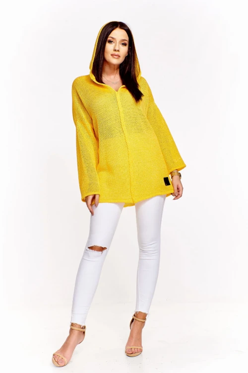 Oversiz'owy sweter z kapturem  (U)
