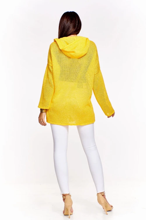 Oversiz'owy sweter z kapturem  (U)