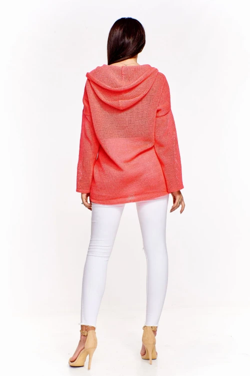 Oversiz'owy sweter z kapturem  (U)