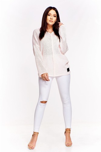 Oversiz'owy sweter z kapturem  (U)