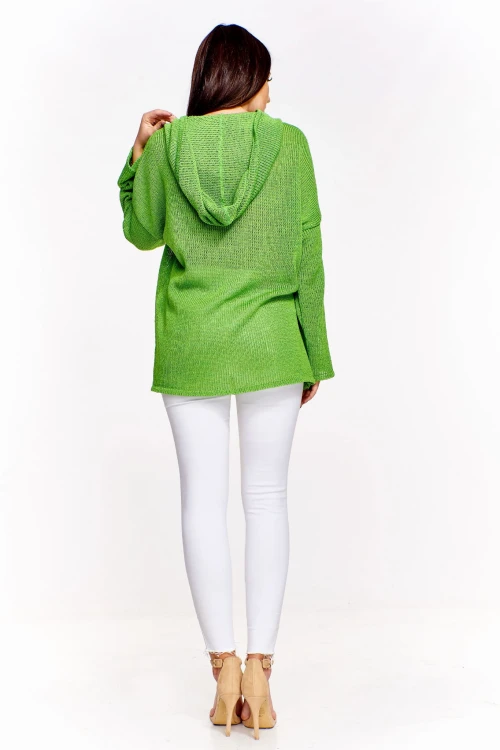 Oversiz'owy sweter z kapturem  (U)